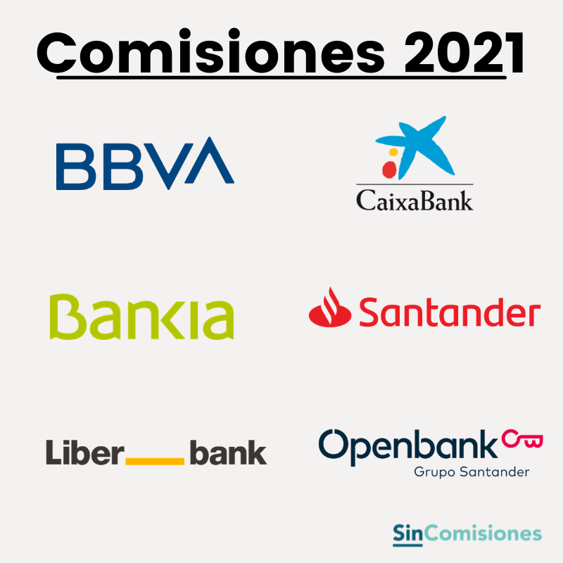 Nuevas Comisiones Bancarias: Listado actualizado Agosto 2021