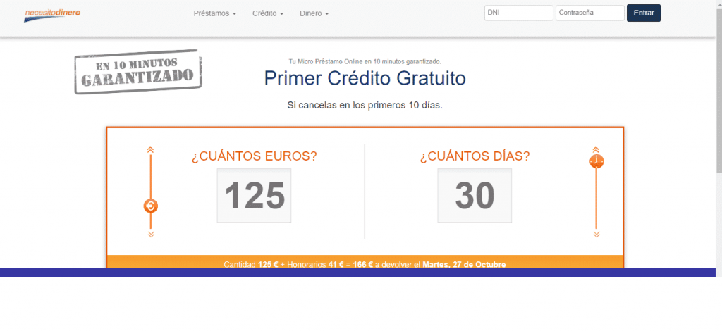 Puedes solicitar desde 100 hasta 400 euros fácil y rápido en Necesito - Dinero.