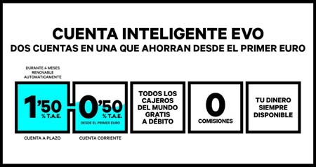 La cuenta inteligente de EVO es una de las mejores opciones para extranjeros.