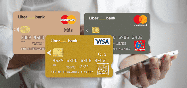 Liberbank tiene varias tarjetas.