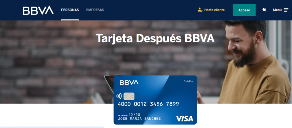 El BBVA ofrece varios tipos de tarjetas de crédito y revolving.