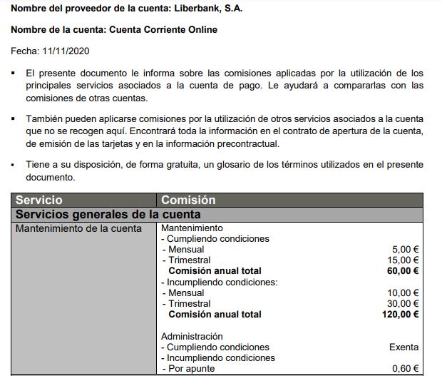 Evita las últimas Comisiones de Liberbank en 2021: No pagues de más