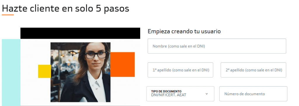 en 5 pasos serás cliente de Bankinter