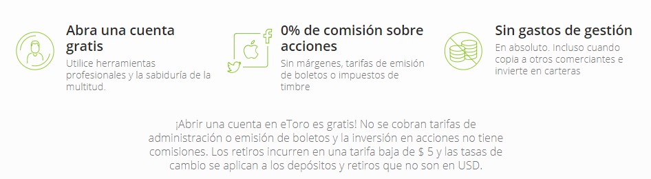 Comisiones de eToro
