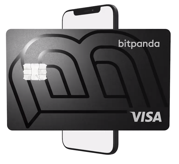 Tarjeta crypto de Bitpanda, uno de los mejores exchanges de criptomonedas