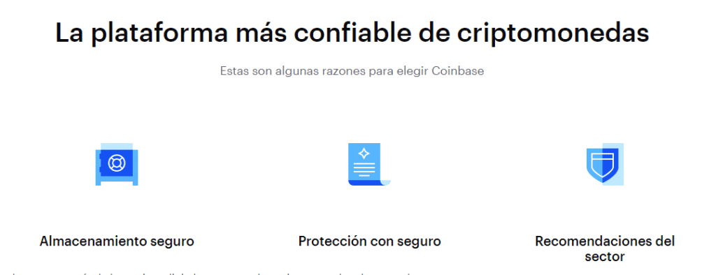 Coinbase es una plataforma segura para operar con criptomonedas