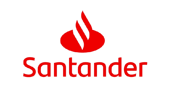 Logo del banco Santander
