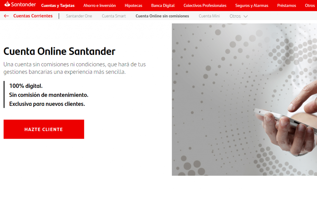 Cómo abrir una cuenta online en el banco Santander: Paso a paso