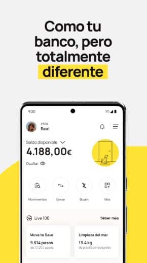 app móvil B100