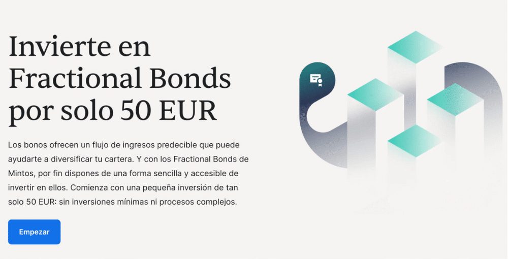Inversión en bonos fraccionados desde el sitio web de Mintos