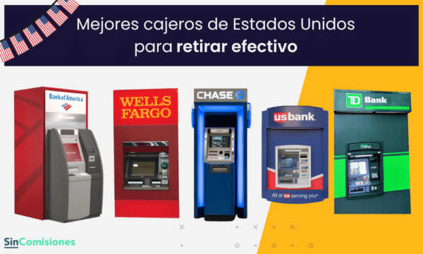 Imágenes de los mejores cajeros automáticos de Estados Unidos para retirar dinero siendo extranjero