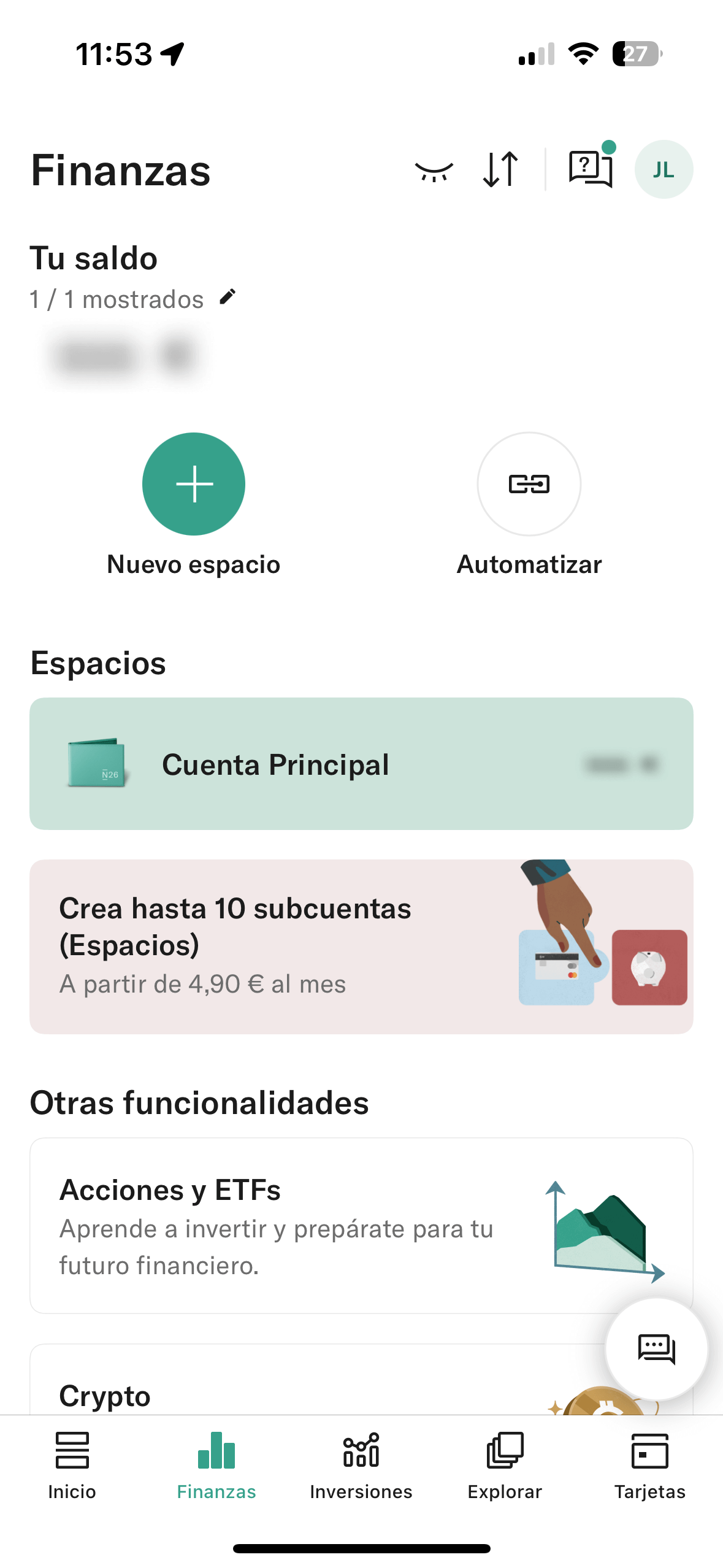 Espacios N26