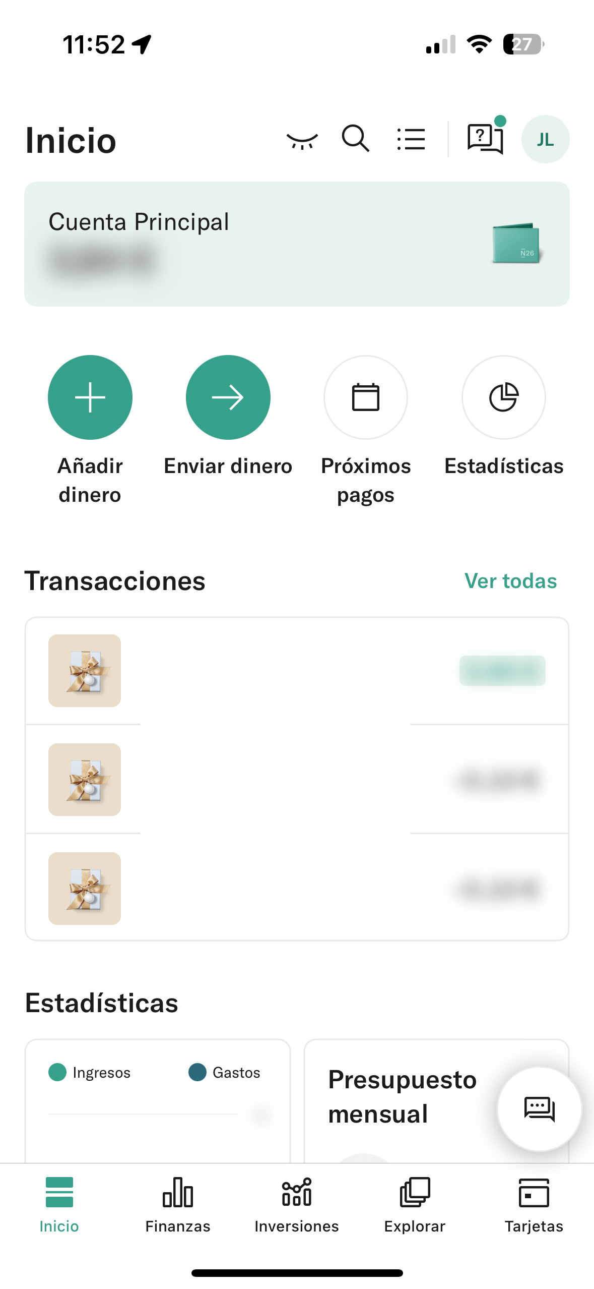 Aplicación N26