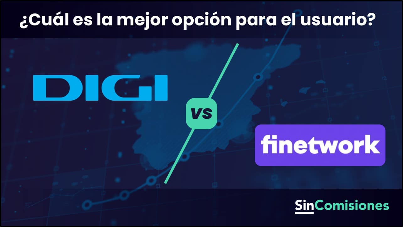 Comparativa de servicios y tarifas de DIGI y Finetwork