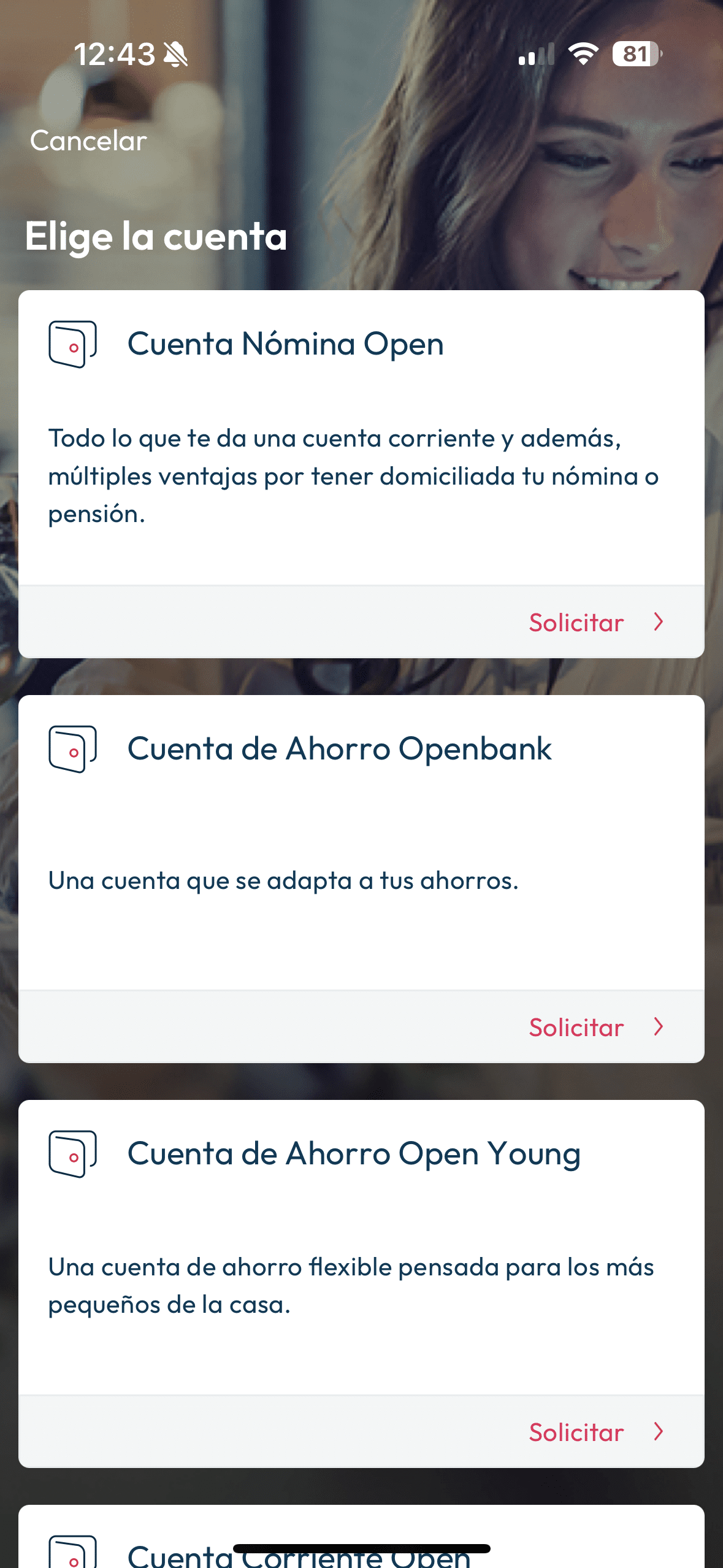Aplicación de Openbank