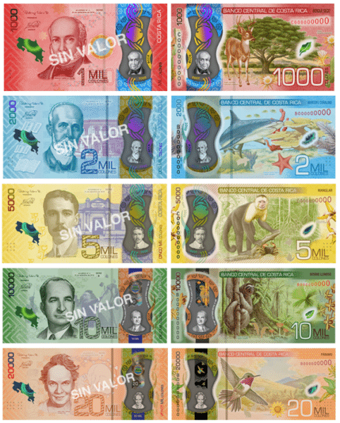 Billetes de colones