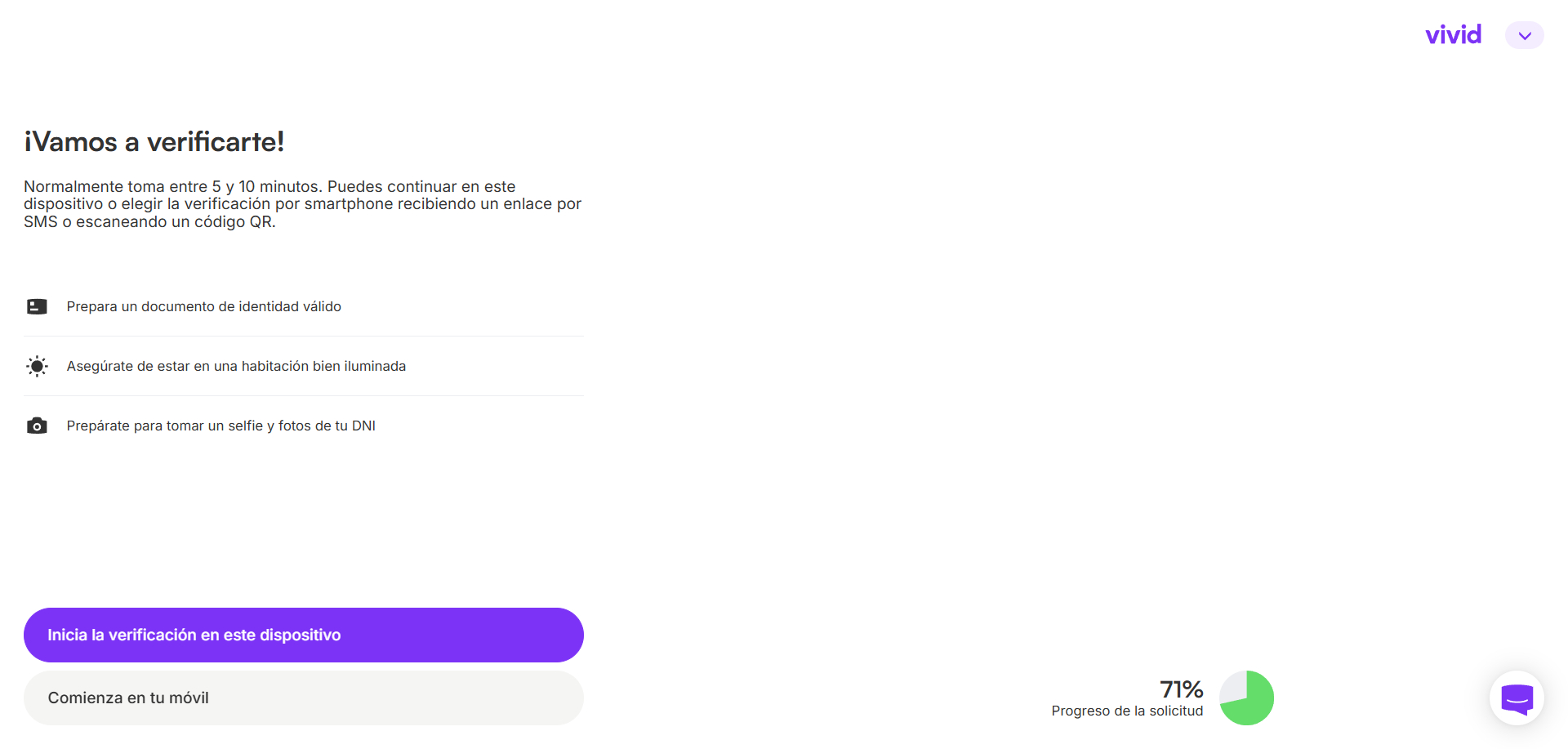 Cómo abrir una cuenta en Vivid Business