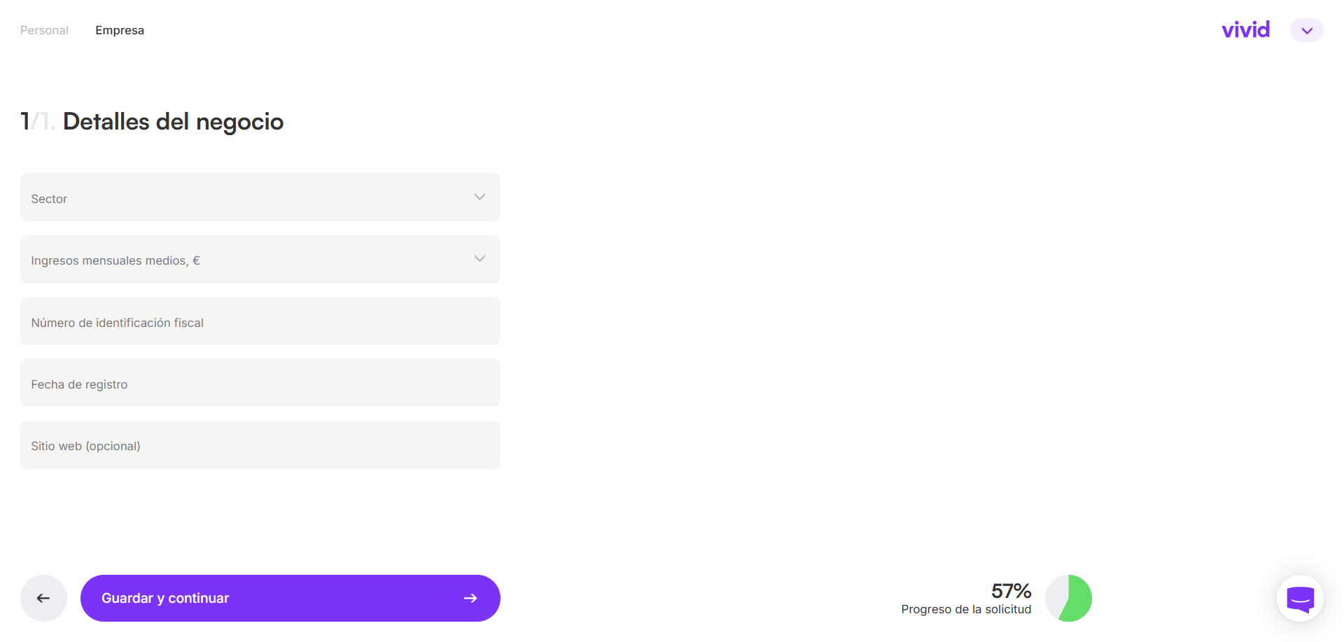 Cómo abrir una cuenta en Vivid Business