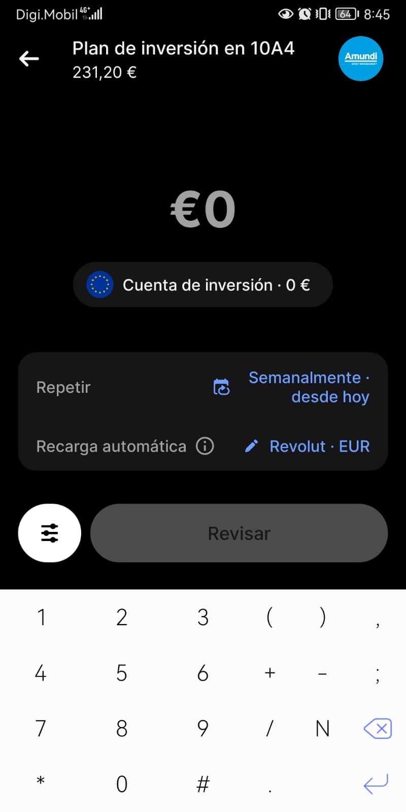 Plan de inversión Revolut