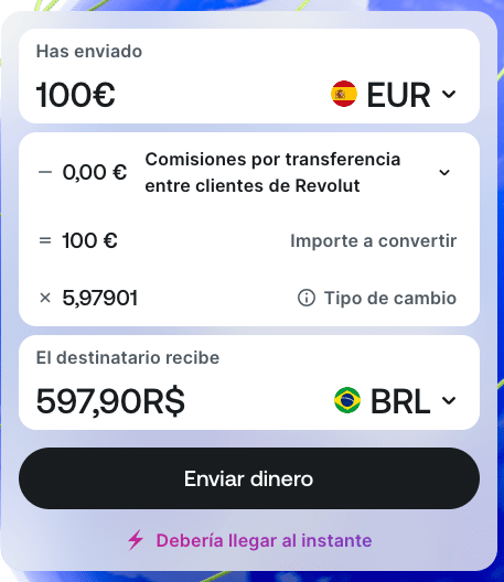 enviar dinero a Brasil