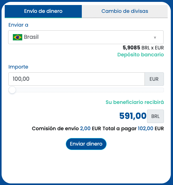 enviar dinero a Brasil Money Exchange