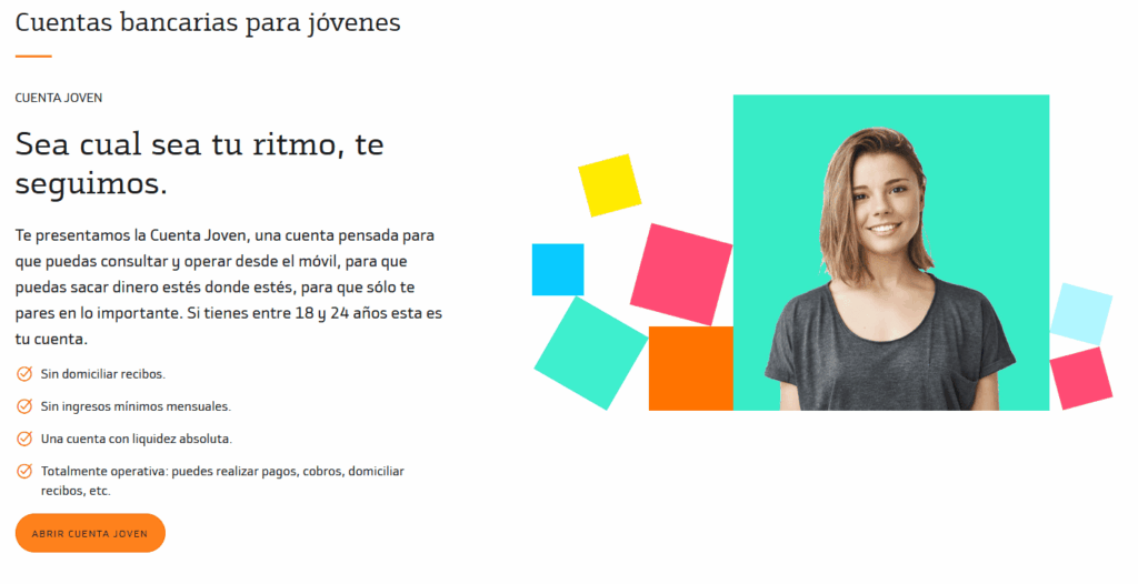 Cuenta para jóvenes de Bnakinter