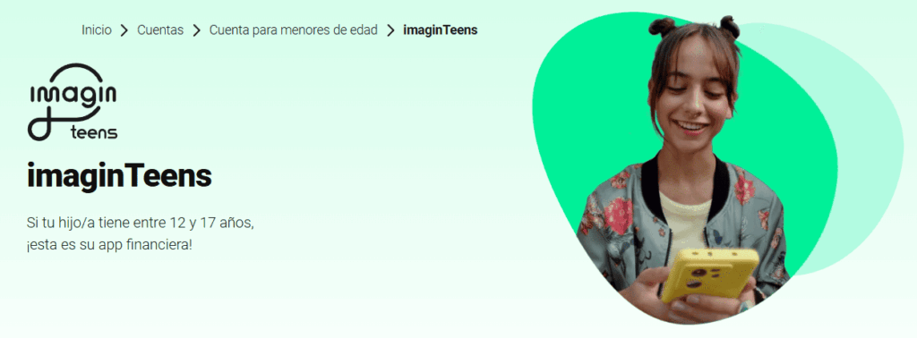 Cuenta para jóvenes imaginTeens