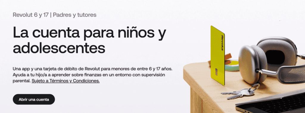 Cuenta para jóvenes de Revolut