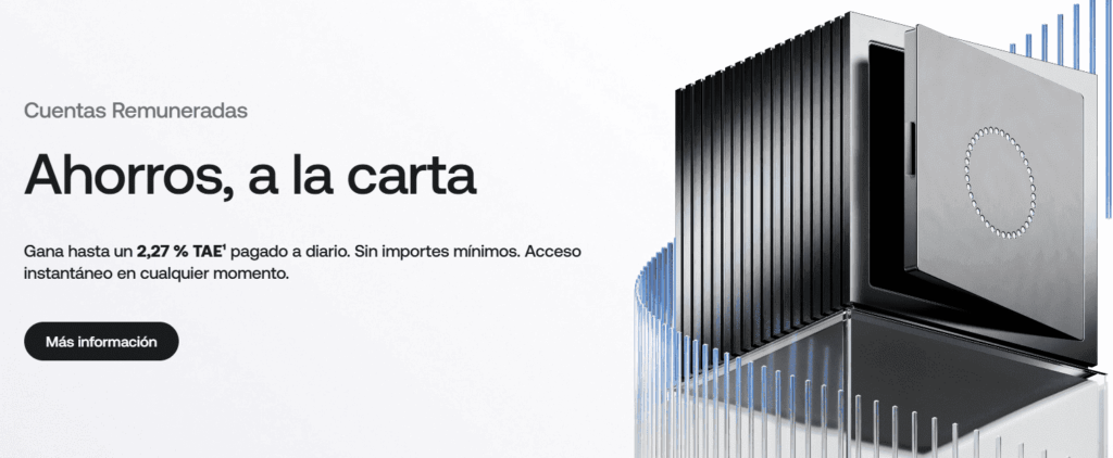 Características de las cuentas remuneradas de Revolut